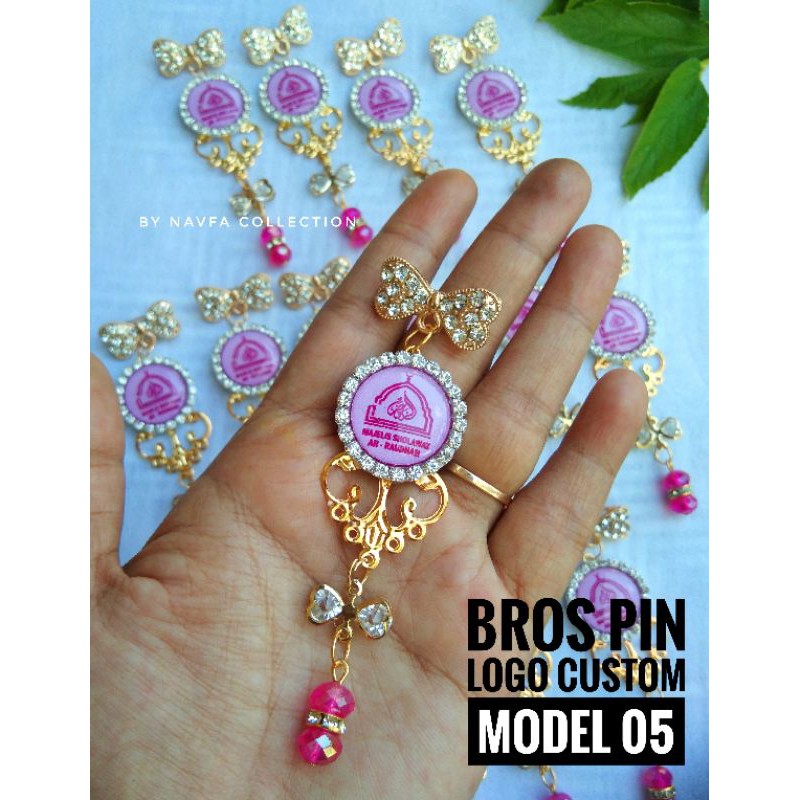 BROS PIN LOGO FREE CUSTOM /BROS JILBAB MURAH