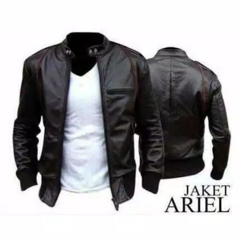 jaket kulit Pria Terbaru Jaket Ariel Jaket Motor New Tren Jaket Casual Keren