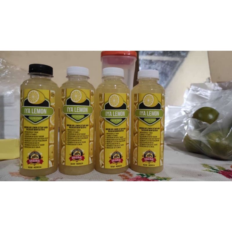 

SARI BUAH LEMON CALIFORNIA ASLI 100% /PRODUK HALAL/NETTO 350 ml