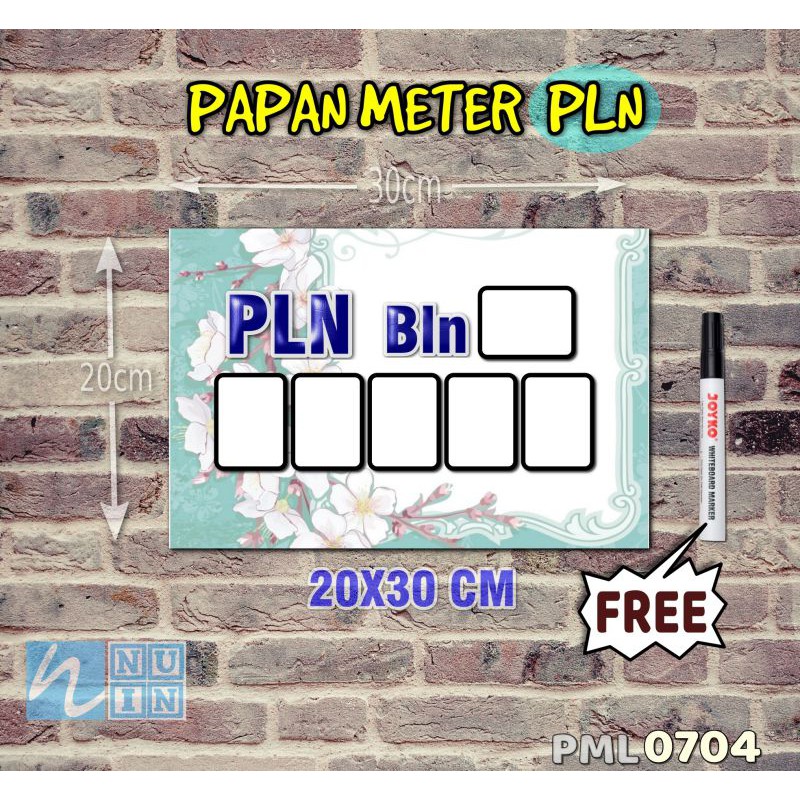 

Nuin Papan Meter Listrik PLN PAM motif Unik - Pastel 04