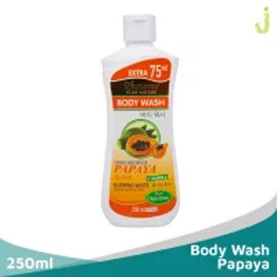 [325ML] Autumn Glowing White Goat Milk - Papaya - Zaitun - Bengkoang Body Wash 250 + 75 ML