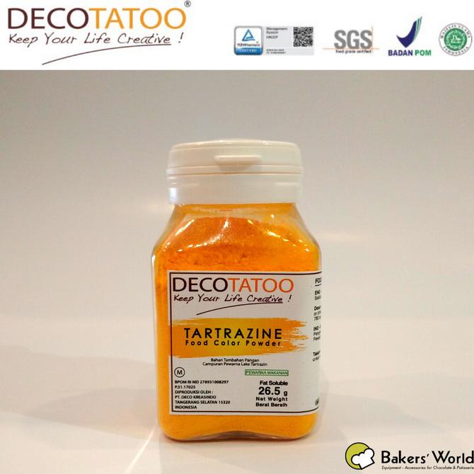 

Pewarna Makanan - Decotato - Tartrazine Kuning - Fat Soluble 26,5gr ---NEW---