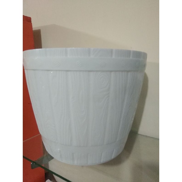 pot motif kayu tanggung