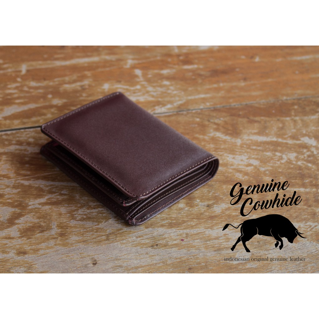 Dompet Kulit Asli - Dompet Kulit Tegak - Kulit Asli - Genuine Cowhide