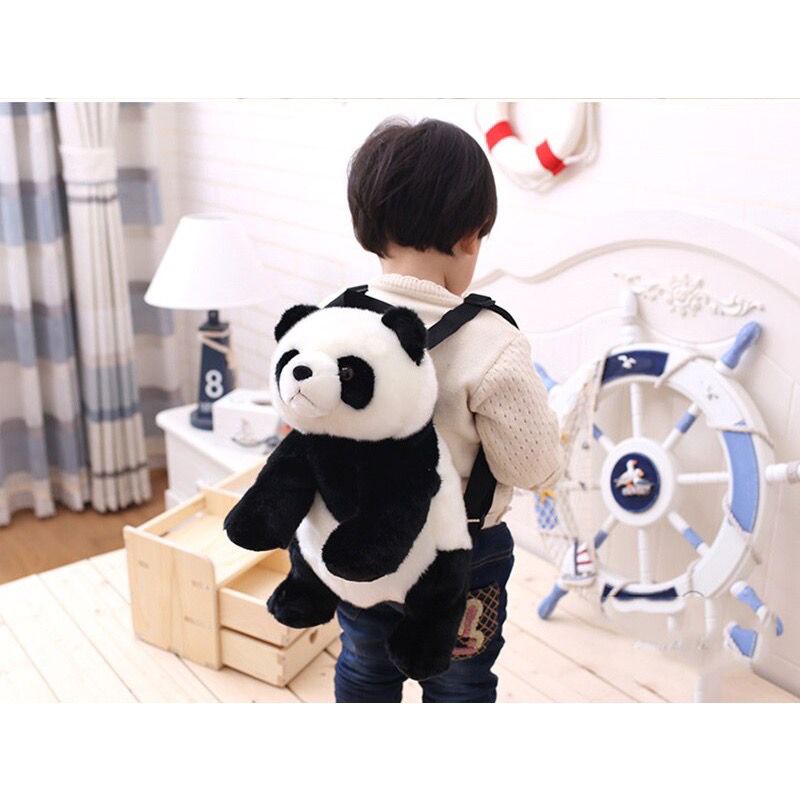 Tas Ransel Boneka Bulu Lembut PANDA PO DUDUK Lucu Imut Gemoy Chubby TER PANDA PANDA / Ransel Wanita Baru Fashion Motif Boneka Mewah Kasual Tas Kepribadian Kartun Mainan