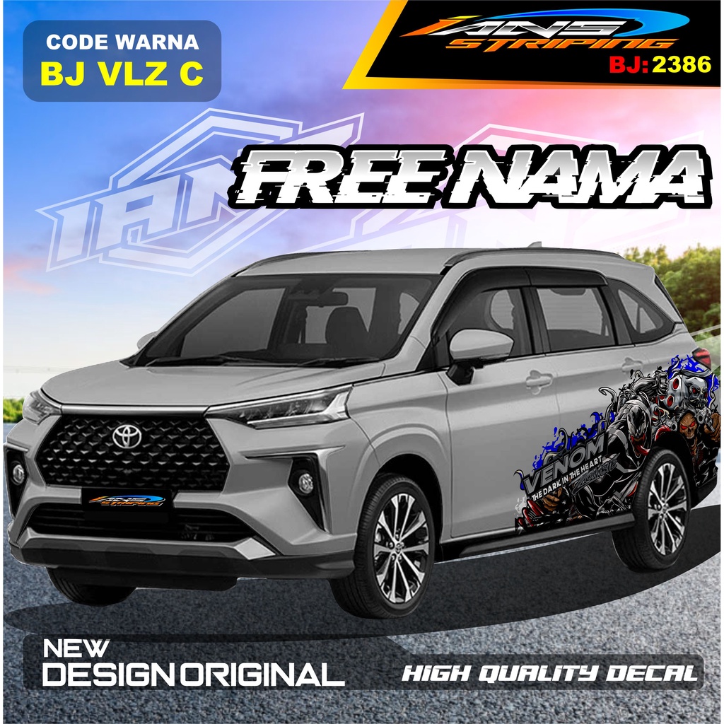 STICKER DECAL MOBIL AVANZA VELOZ / VARIASI STIKER MOBIL XENIA REBORN / STICKER DECAL MOBIL PAJERO / STIKER MOBIL