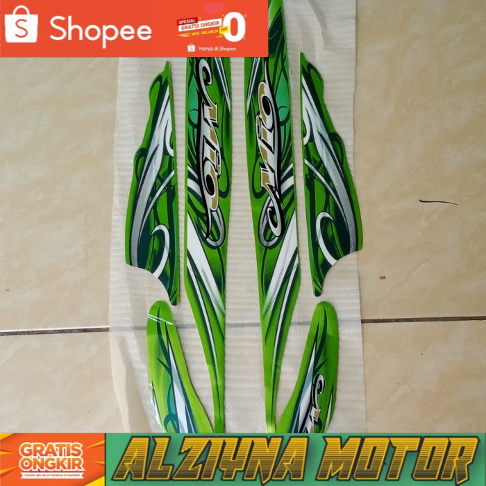 sticker stripping body Mio smile ijo