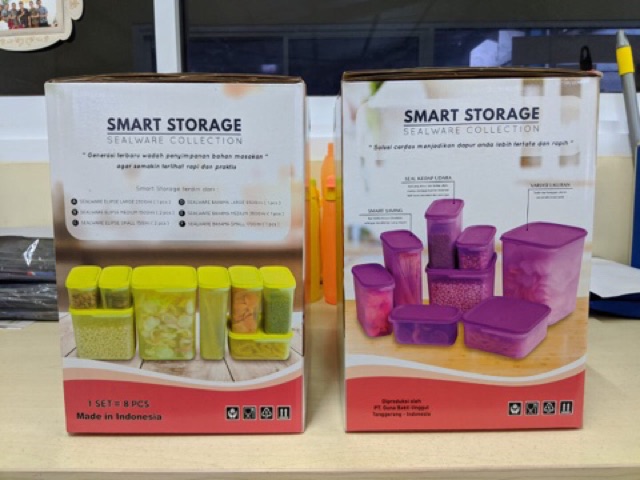 toples plastik kue smart storage set /toples  kerupuk/toples penyimpan makanan plastik