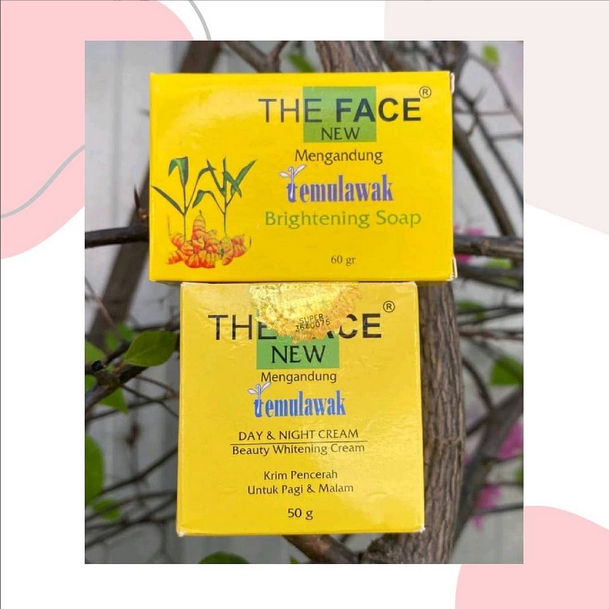 PAKET TEMULAWAK THE FACE (KRIM PAGI, MALAM & SABUN)