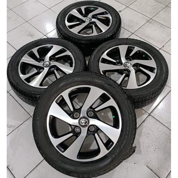 Velg Mobil seken Oem Toyota avanza Veloz Ring 15 H4x114 plus Ban GT 185 60 R15 buat Livina evalia wu