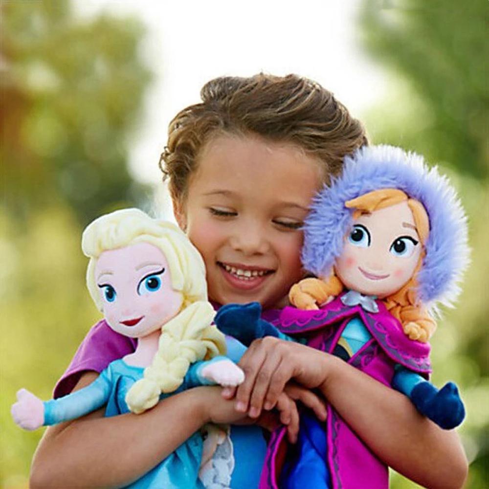 Boneka QUINTON Anna Elsa Hadiah Natal Kartun Snow Queen Elsa Doll Mainan