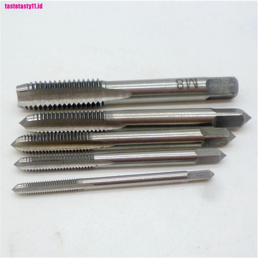 【TTID】5pcs/Set M3 M4 M5 M6 M8 Hand Tap Straight Flute 3mm-8mm Hand Fast tapping