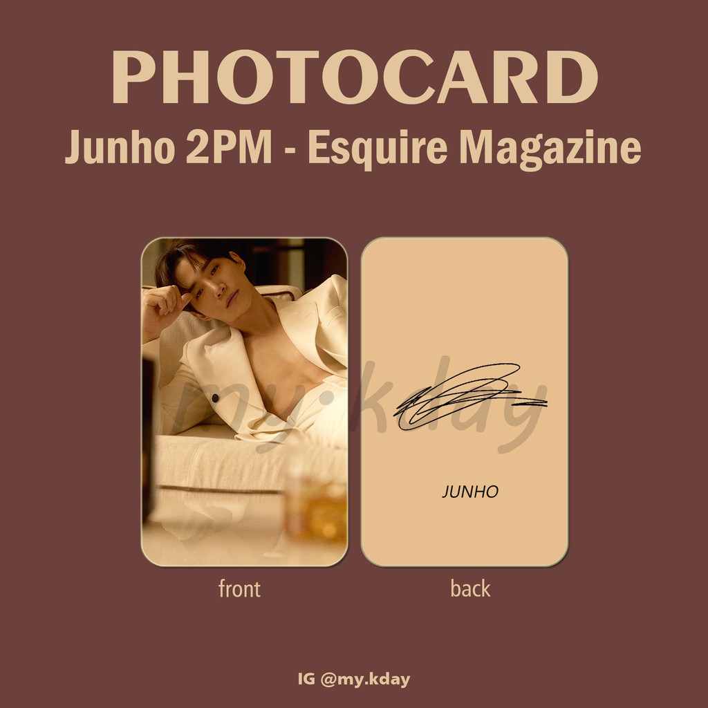 PC-0622, Photocard Junho 2PM Esquire Magazine 2 sisi