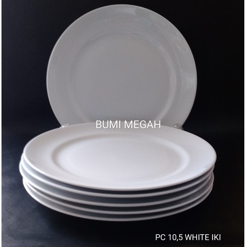  Piring  Makan Keramik  Ceper 10 5inch KP by indo keramik  