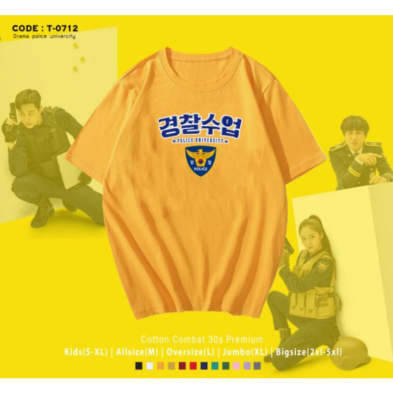 KAOS K-DRAMA POLICE UNIVERSITY/T-SHIRT K-DRAMA UNIVERSITY/KAOS KNPU