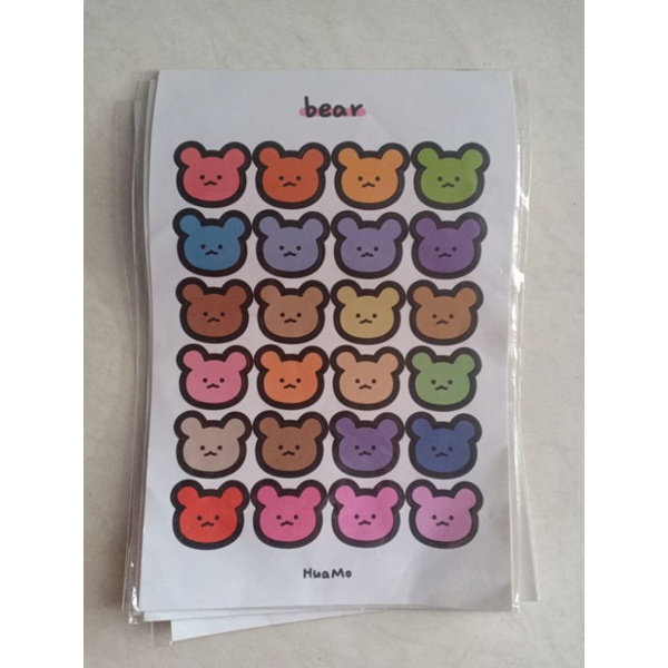 

Stiker Beruang Lucu Warna Warni
