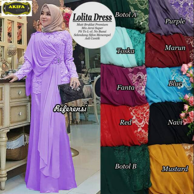 GAMIS KONDANGAN | GAUN PESTA MUSLIMAH ADIFA SYARI