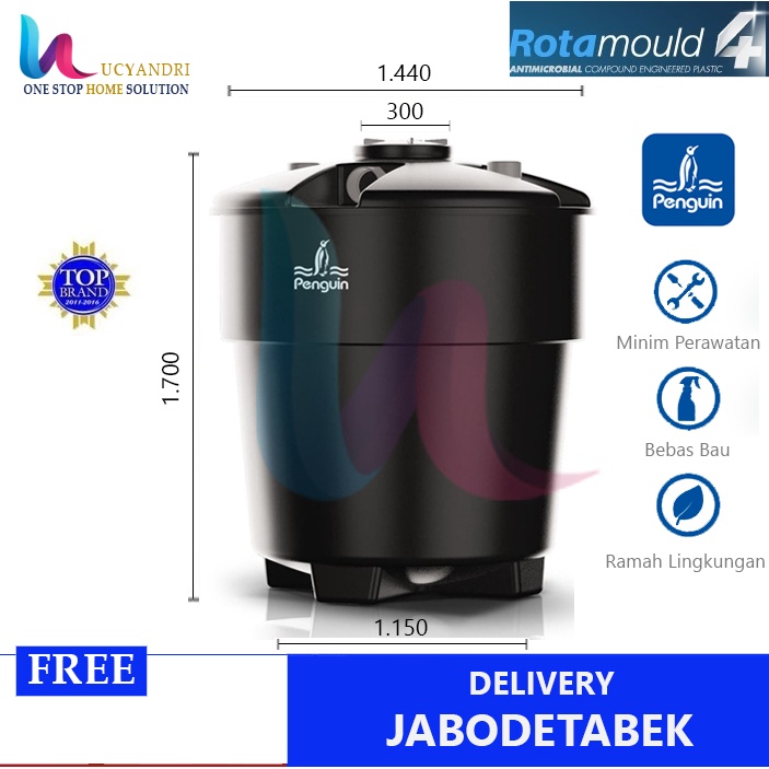 Septic Tank PENGUIN BIOROTECH 1500 Liter Tangki Septik Pinguin BIO 150 Sepiteng