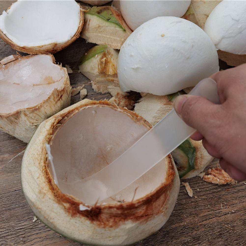 Pisau Pemotong Buah Kelapa Bahan Plastik Warna Hijau