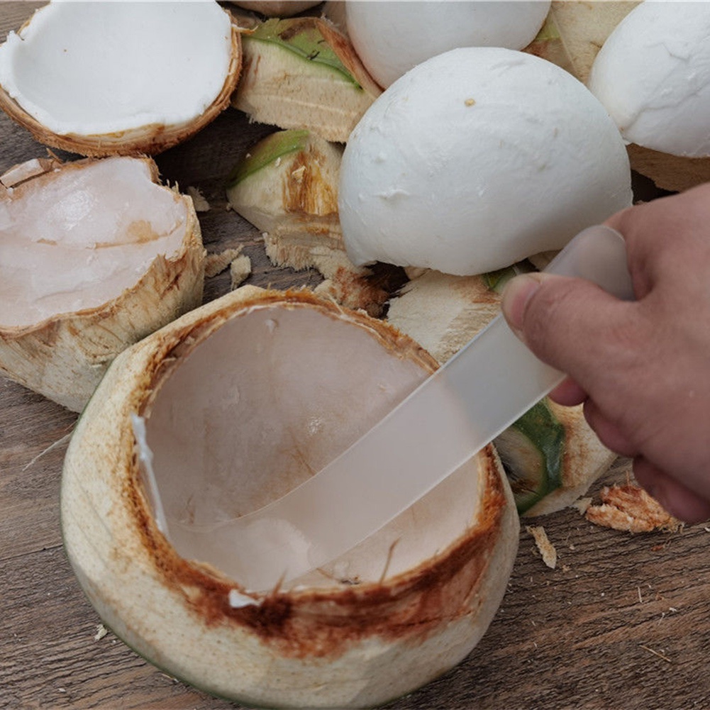 Pisau Pemotong Buah Kelapa Bahan Plastik Warna Hijau