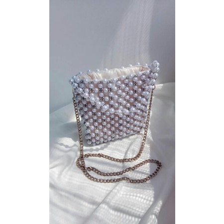 pearl bag / tas mutiara / tas mutiara mirip brand zara