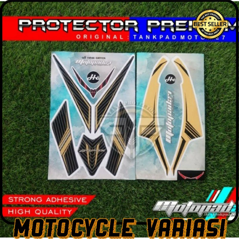 Sticker stiker Resin timbul Dasi depan winglet Yamaha New Aerox 155 2020