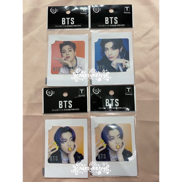 READY STOCK‼️Official BTS Mini T-Money Card Polaroid  JIMIN V JUNGKOOK