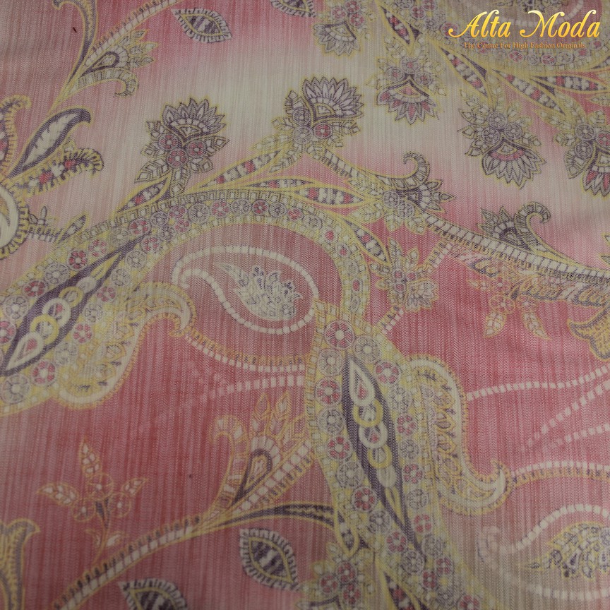

Alta Moda Katun Motif Pink Putih Motif Paisley Kuning (1M)
