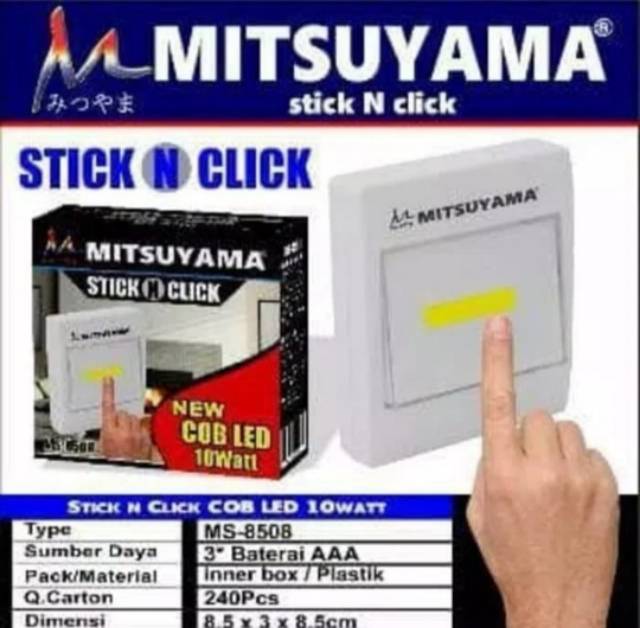 LAMPU EMERGENCY STIK MITSUYAMA MS-8508 ORIGINAL