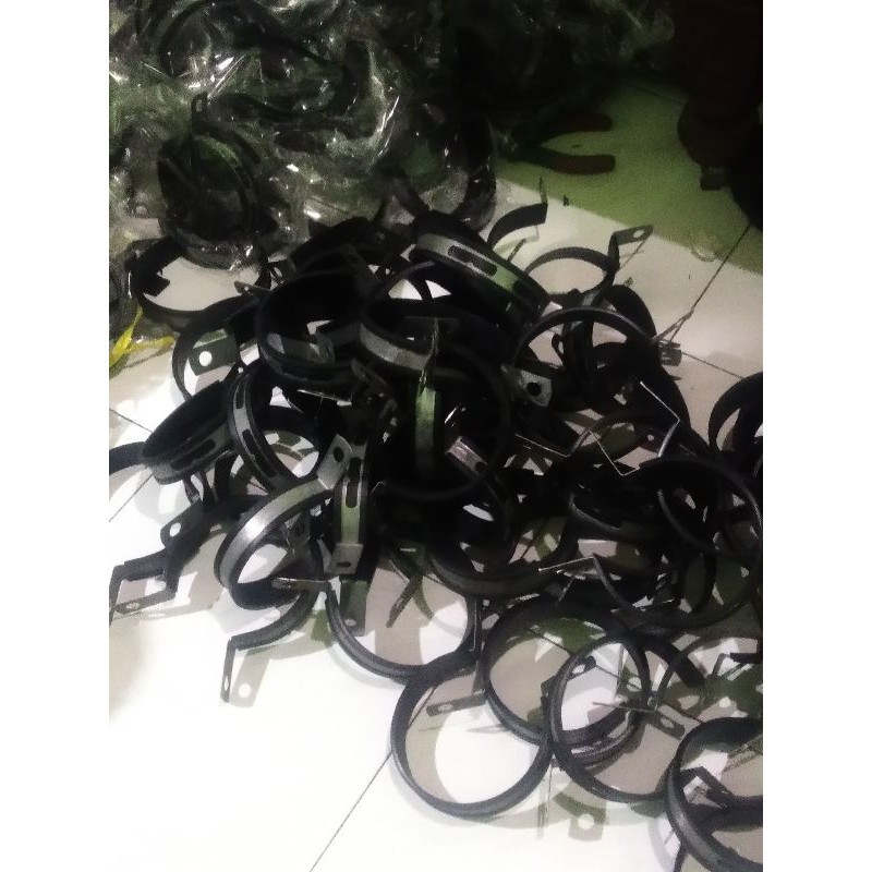 kleman Knalpot Racing 2.5 INC/3 inch/3.5 inc Braket Bracket Gantungan Tebal