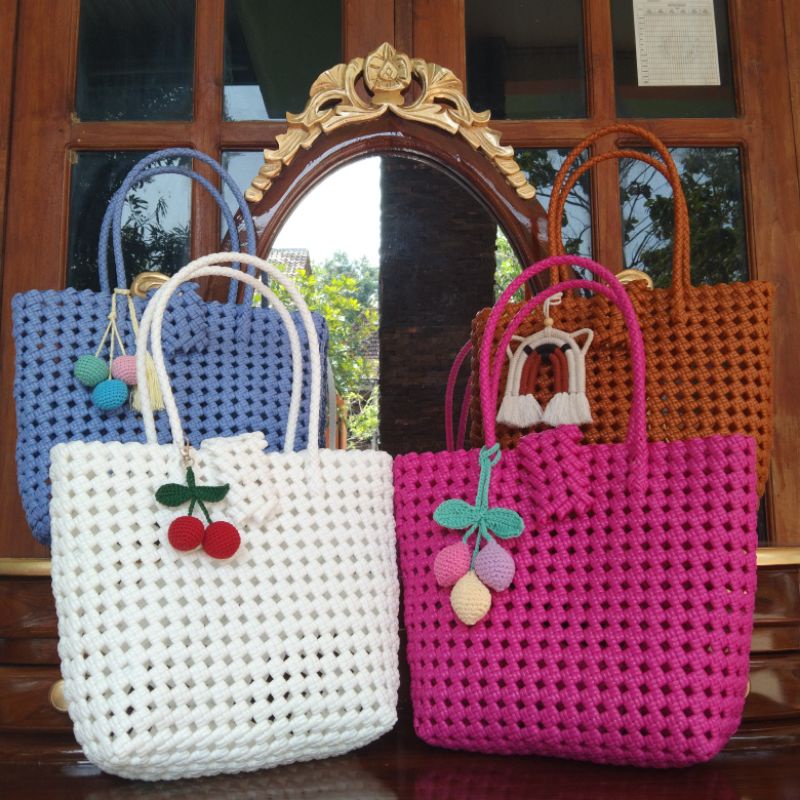 Sekar Bag / Sakura Bag / Tas Jali Botega / Tas Jali 2 line / Tas Anyaman Jepang