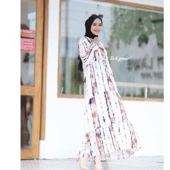 READY GAMIS RAYON MOTIF TERLARIS//DRESS MUSLIM MOTIF TRENDY//GAMIS RAYON VISCOSE TERMURAH