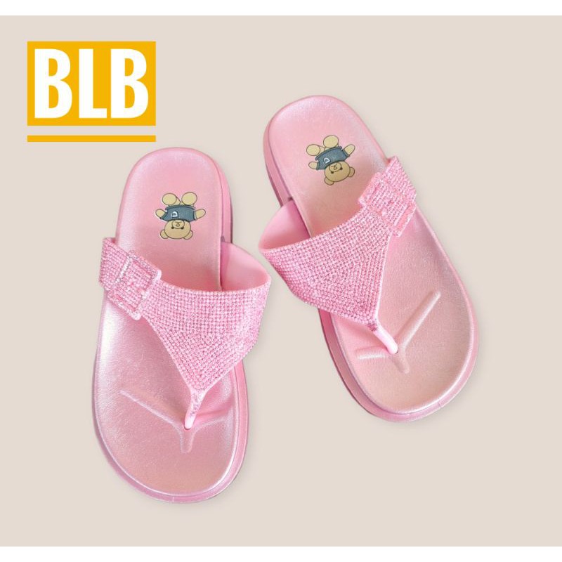 sandal karet anak wanita tanggung jepit glieter