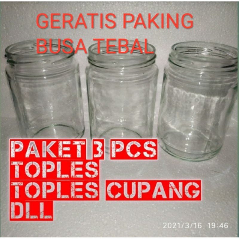 botol kaca aquarium botol wadah kaca botol bekas selai tempat ikan hias cupang