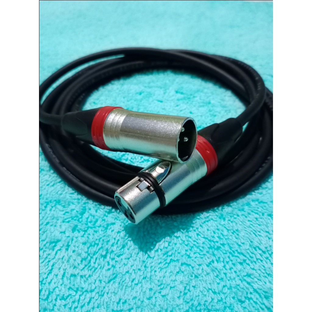 KABEL AUDIO CANON XLR MALE TO CANON XLR FEMALE 1 MTR - 5 MTR