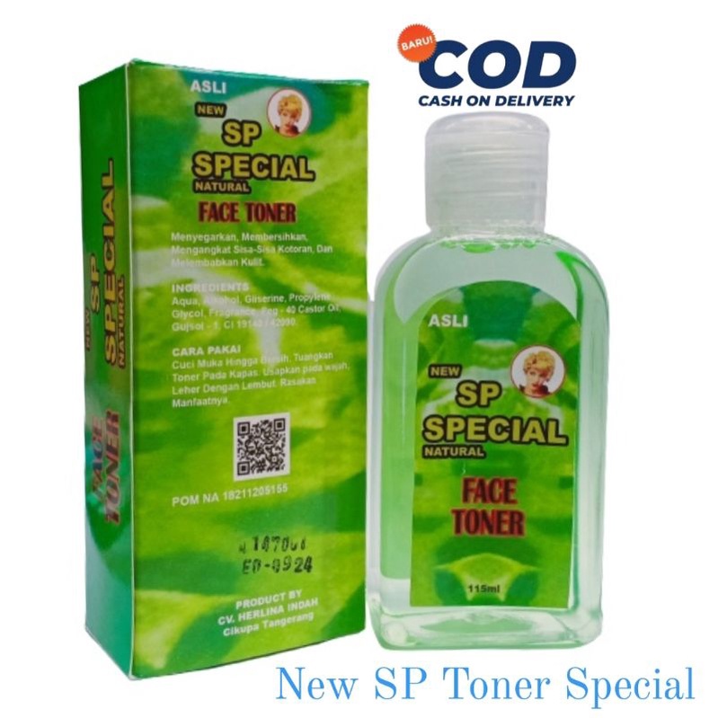 TONER Wajah SP Hijau Special 115ML / Toner Pembersih Wajah SP Hijau