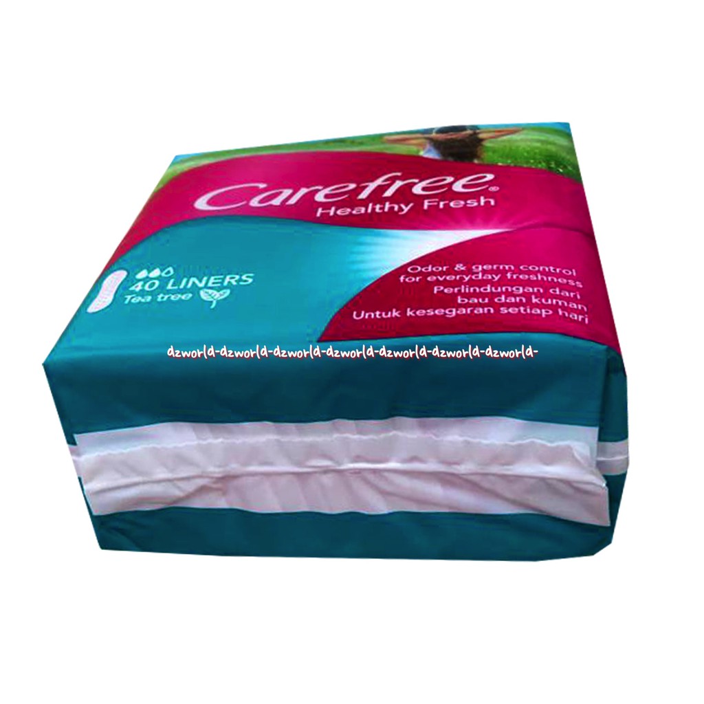 Carefree Healthy Fresh Breatheable 4 Liners Pantyliner Wanita Cafe Free Unscented Tea Tree