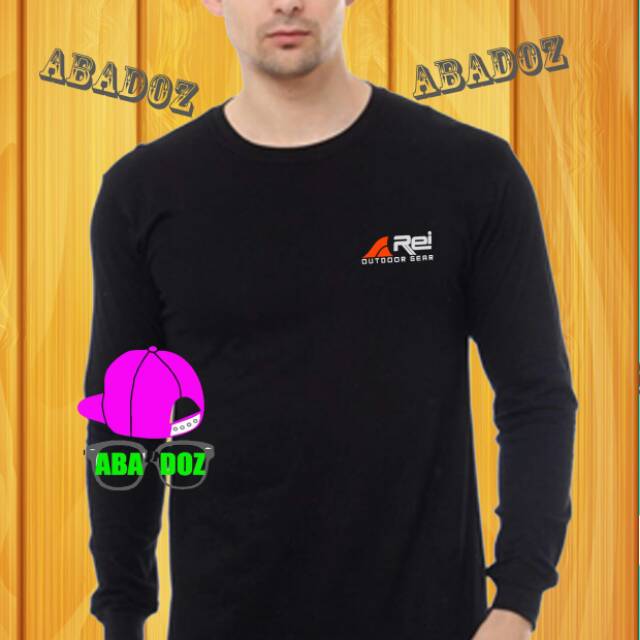 Kaos baju lengan panjang Rei outdoor Tshirt Distro pria wanita terbaru