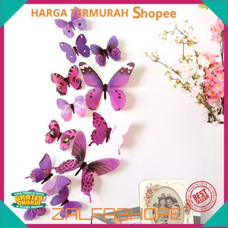 Stiker Dinding 3D KUPU KUPU Wall Stiker Dekorasi Dinding Stiker Dinding 3D KUPU KUPU Wall Stiker Dekorasi Dinding