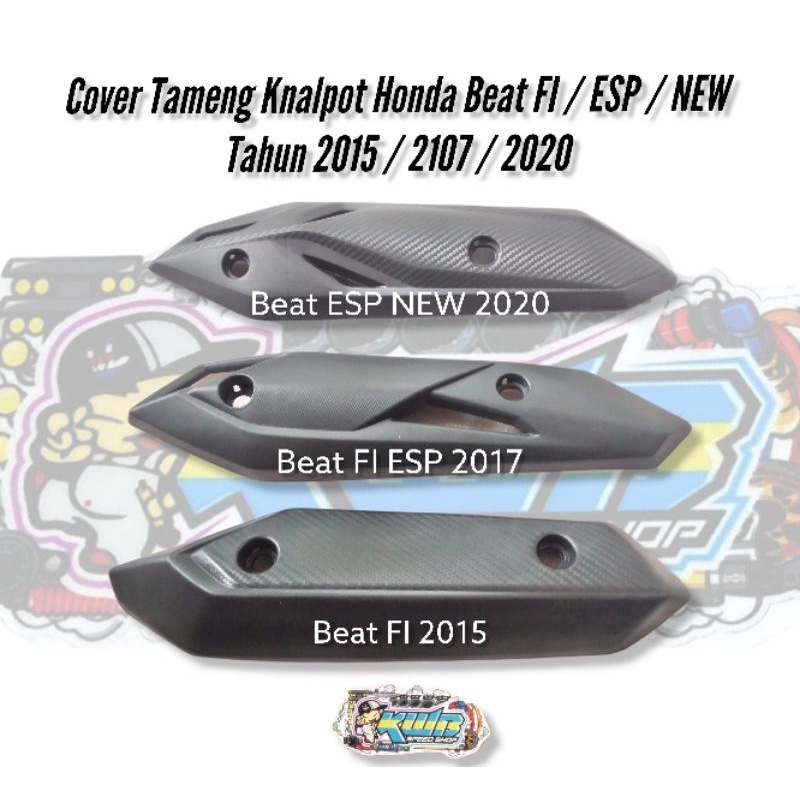 Tameng Knalpot BEAT NEW FI ESP STREET POP 2017/2018/2019 BEAT NEW FI 2012/2013/2014/2015 BEAT FI ESP 2015/2016/2017/2018/2019 Tutup Cover Pelindung Muffler