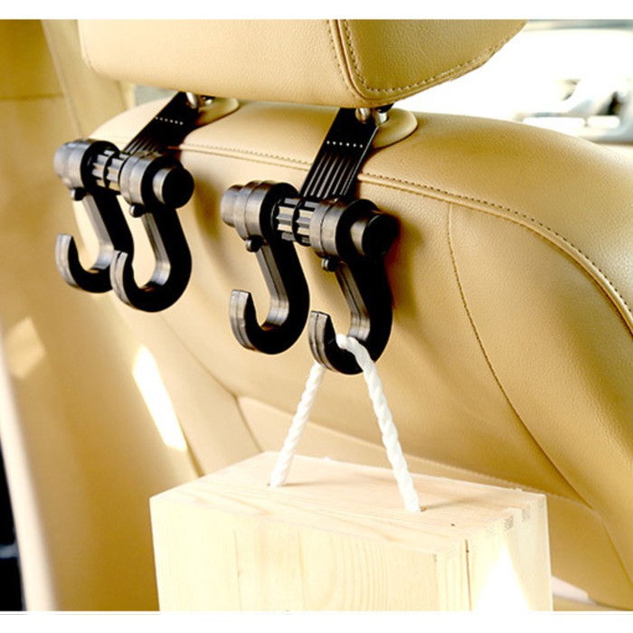 Gantungan barang mobil/gantungan barang jok mobil multifungsi/car back seat hanger hook murah
