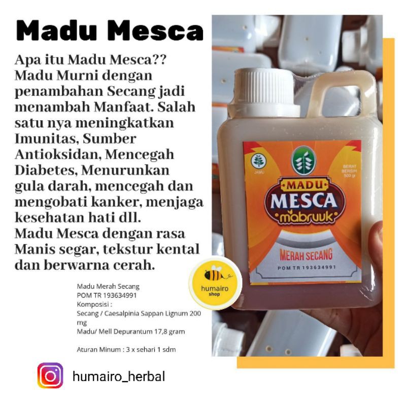 

Madu 1kg Mesca Mabruuk,, madu Sekilo Mesca