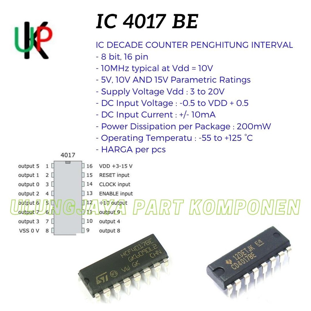 ic IC 4017be CD4017BE cd4017be hcf4017be HCF4017BE decade counter