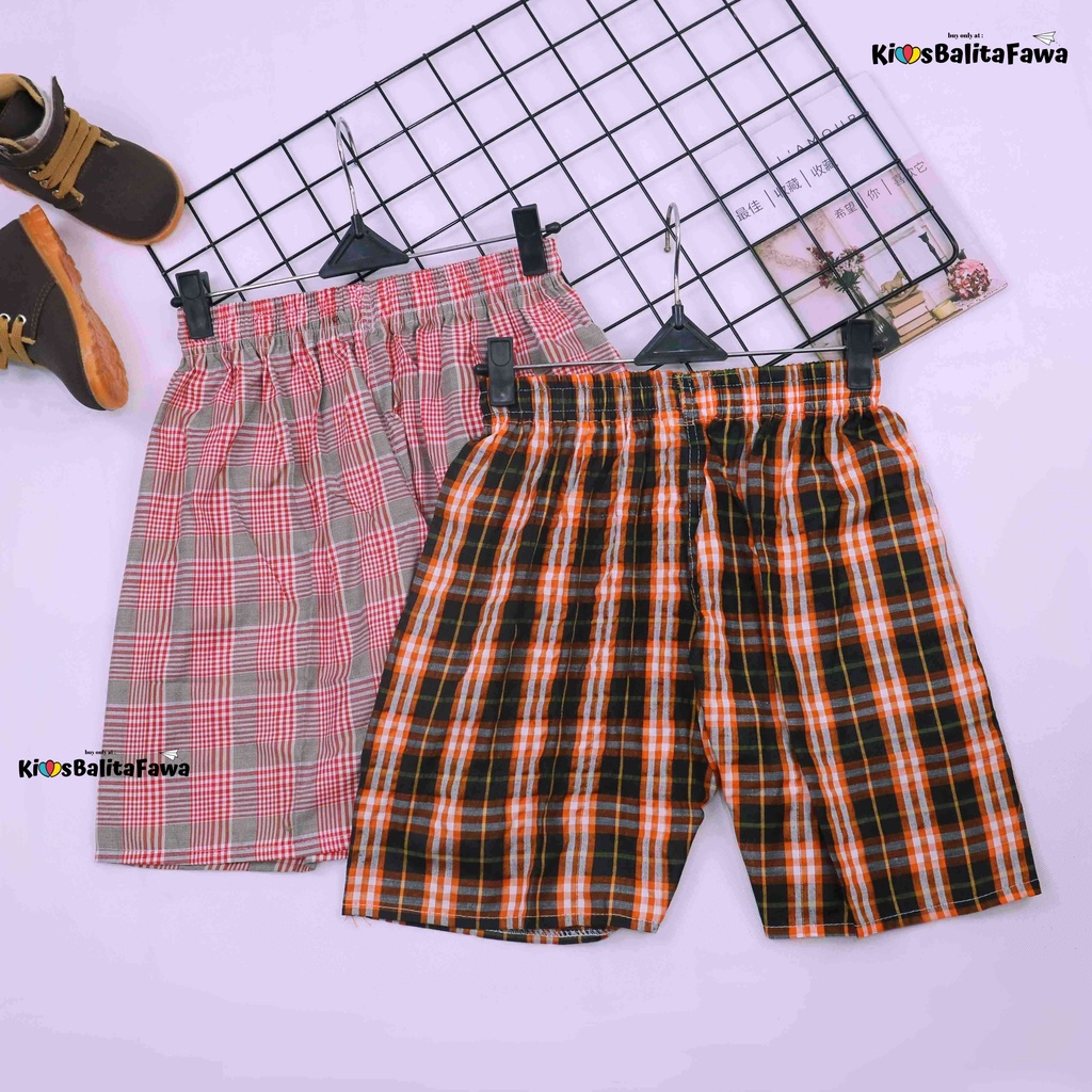 Celana Hawai Uk. Dewasa Fit To XXL / Celana Pria Motif Kotak Sarung Jumbo Normal Harian Boxer Pendek