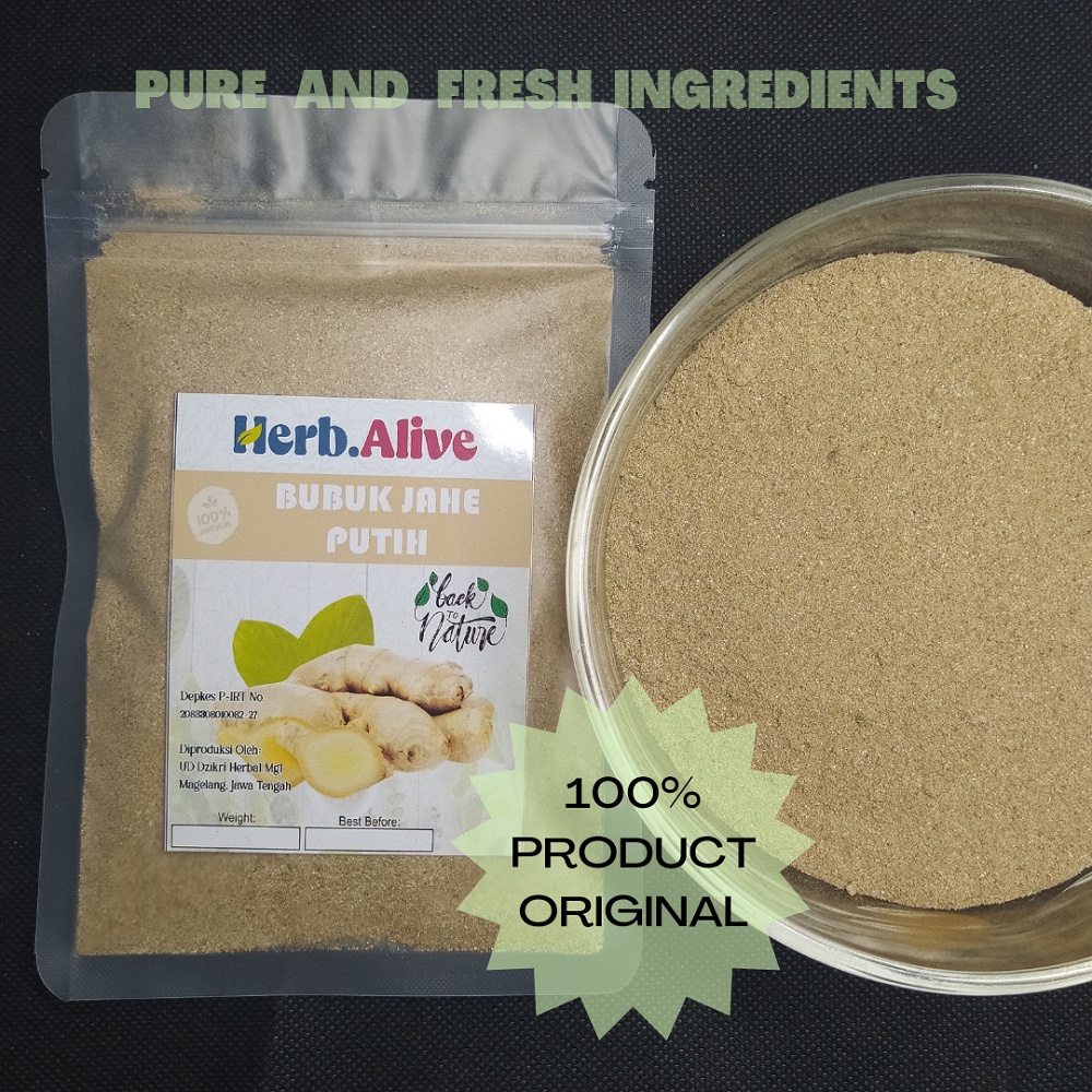 

JAHE PUTIH BUBUK / GINGER POWDER BUBUK HALUS / GRADE A 250 - 500 GRAM
