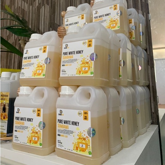 MADU PUTIH HUTAN SUMBAWA MURNI 1KG | SNOWBEE PURE WHITE HONEY MADU PUTIH MURNI &amp; MANIS