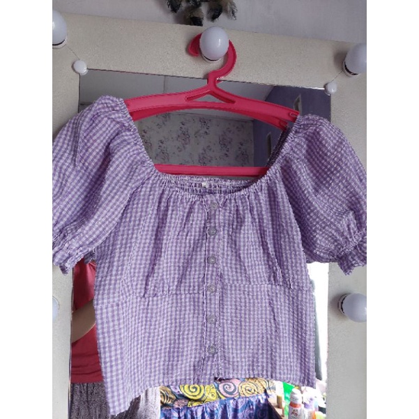 top crop lilac korea