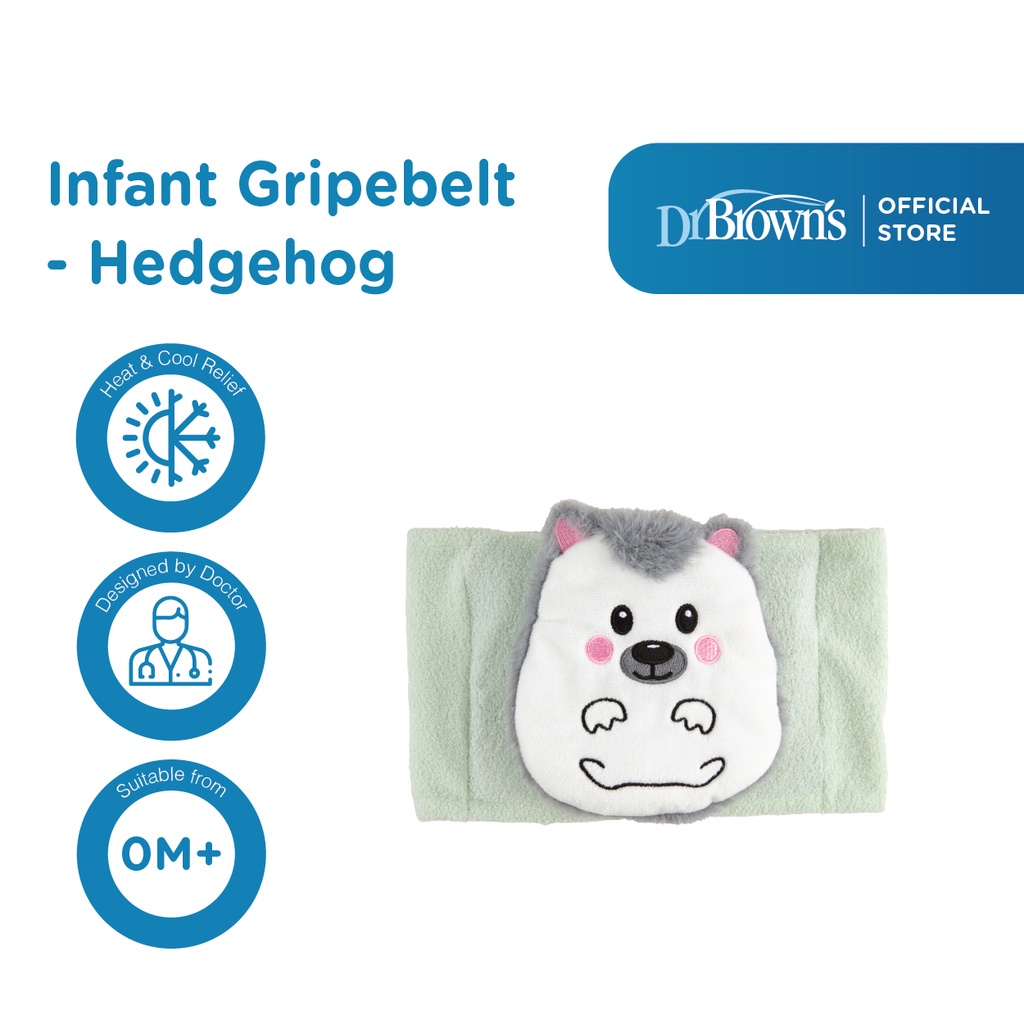 Dr.Brown's Infant Gripebelt, Hedgehog - Bedongan bayi / Bedongan multifungsi / Penghangat perut bayi