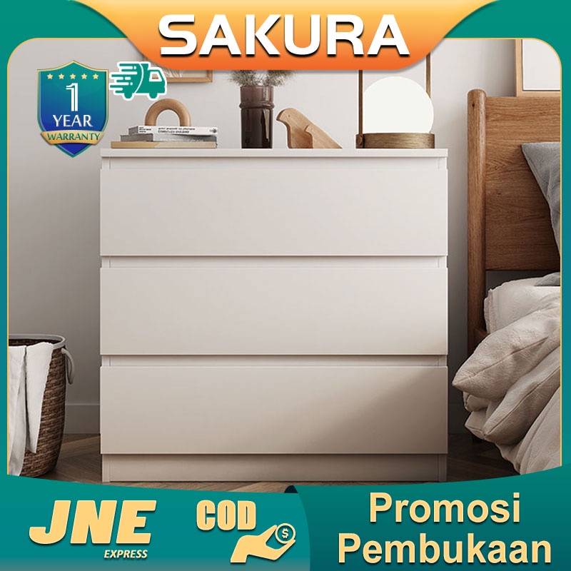 Weyon Sakura lemari laci/rak laci/Rak Penyimpanan/Kabinet Laci/Rak Penyimpanan Multifungsi/Loker/3-Tier Laci Kabinet(F15A）