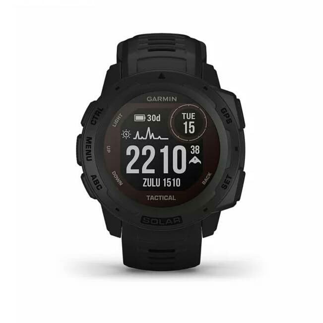 Jam tangan pria original GARMIN Instinc Solar Tactical Black